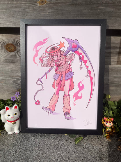 GYARU REAPER FINE ART PRINT