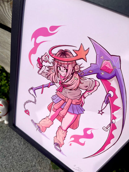 GYARU REAPER FINE ART PRINT