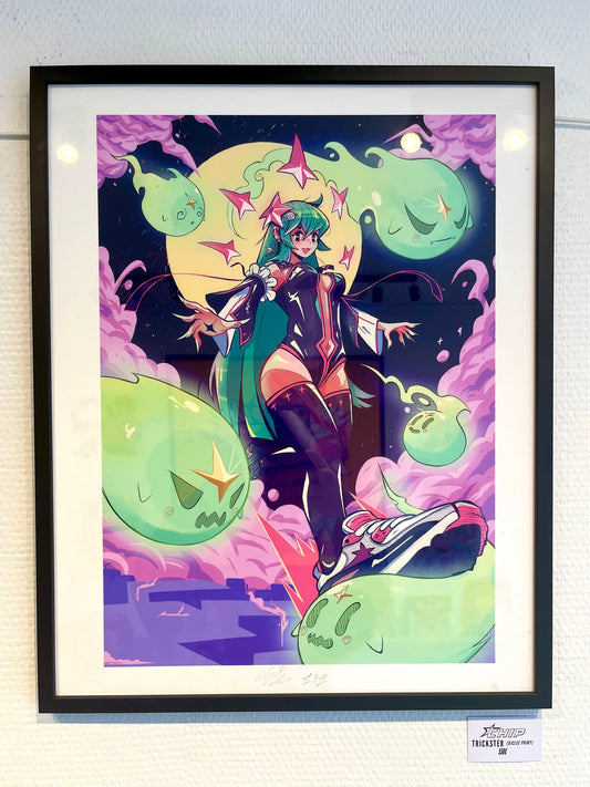 TRICKSTER SLAYER FRAMED 1/1 GICLEE PRINT