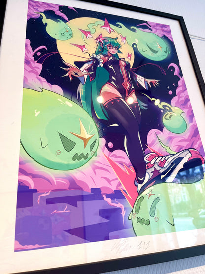 TRICKSTER SLAYER FRAMED 1/1 GICLEE PRINT