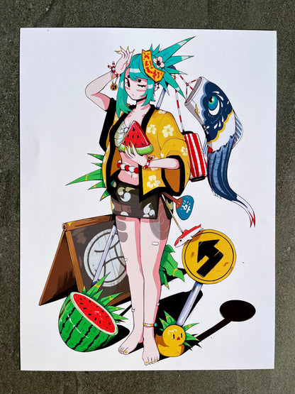 Summer Fine Art Print | 30x40cm