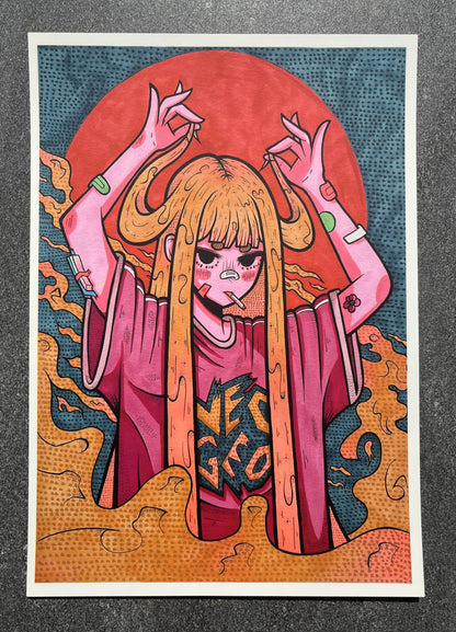 Devil Girl Print