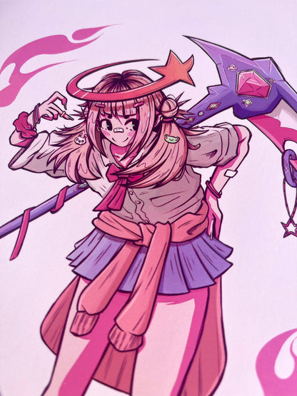 GYARU REAPER FINE ART PRINT