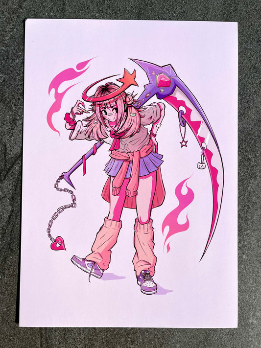 GYARU REAPER FINE ART PRINT