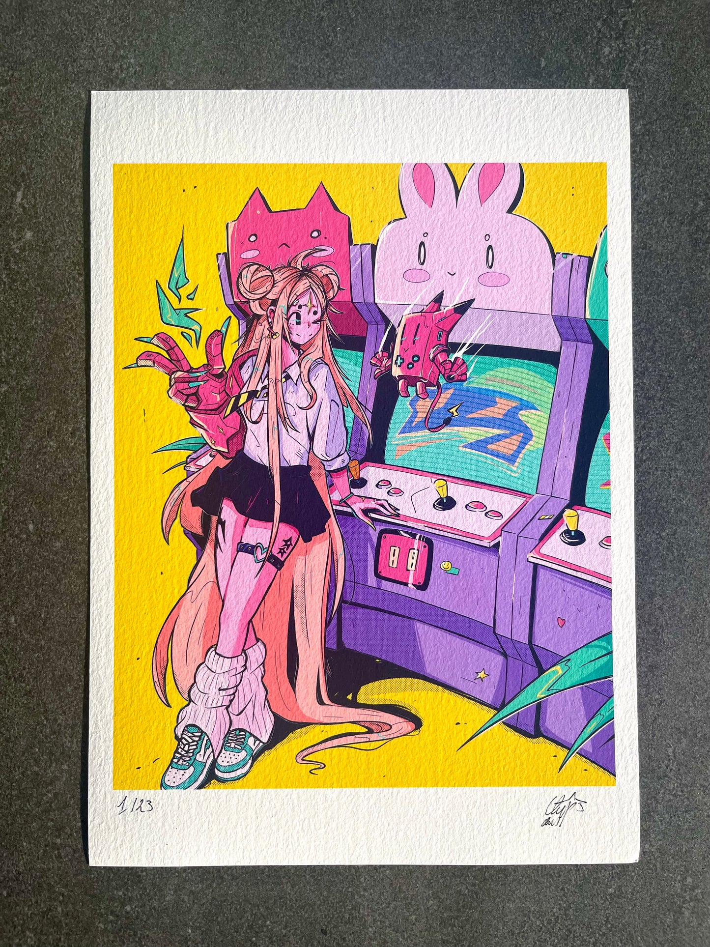ARCADE GICLEE PRINT LTD. EDITION - SIGNED AND NUMBERED
