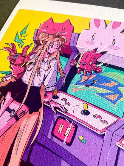 ARCADE GICLEE PRINT LTD. EDITION - SIGNED AND NUMBERED