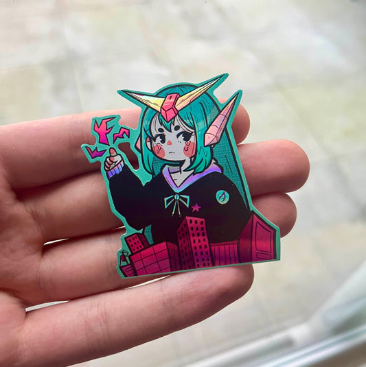 Mecha Girl Sticker